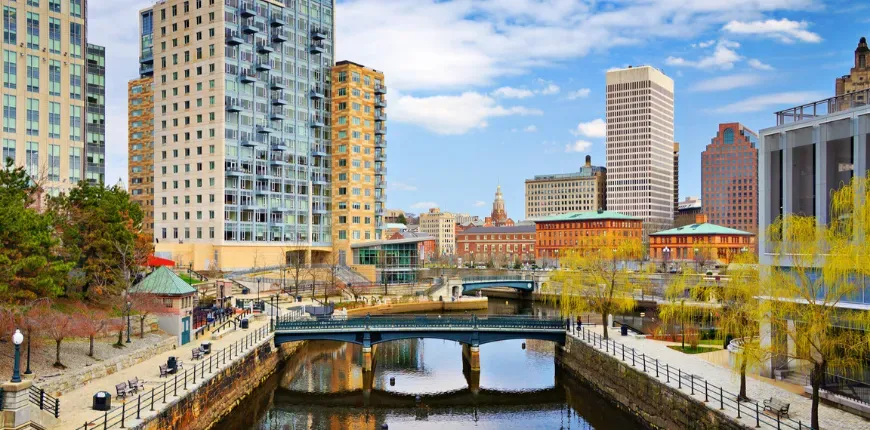 Providence, rhode island riverfront.